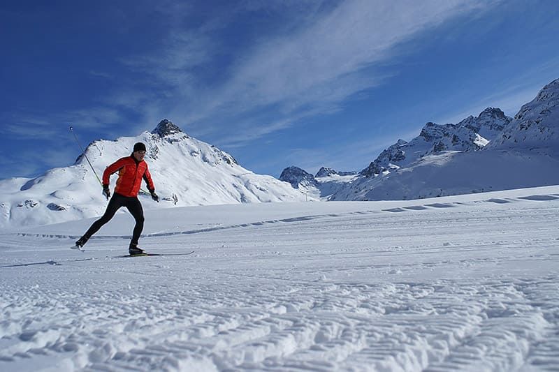 Cross country skiing in Ischgl and Paznaun