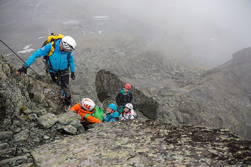 Climing in the Paznaun valley