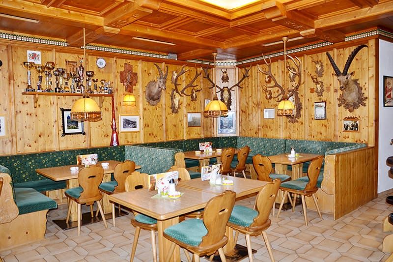 Cafe Hubertus rustic restaurant Kappl Tyrol