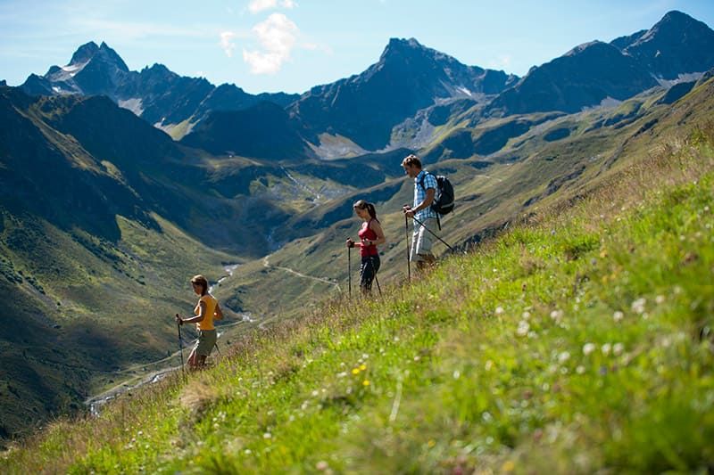 Hiking in the Paznaun valley